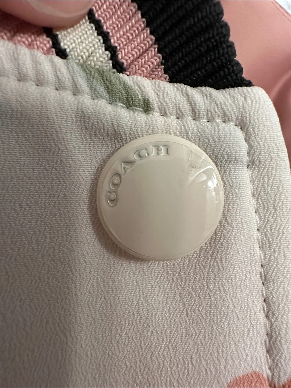 Coach Reversible Satin Varsity Jacket,